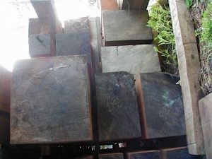 Tight-grained quarter-sawn clear all heart cants