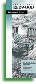 Redwood Adirondack Chair