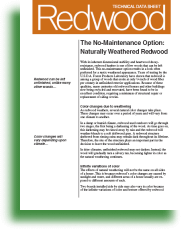 The No-Maintenance Option: Naturally Weathered Redwood