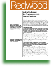 Using Redwood: An Environmentally Sound Decision