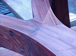 Leg stock from sunked redwood